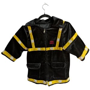 Fire chief Halloween Costume Jacket Only Size Medium 3-5 Yrs